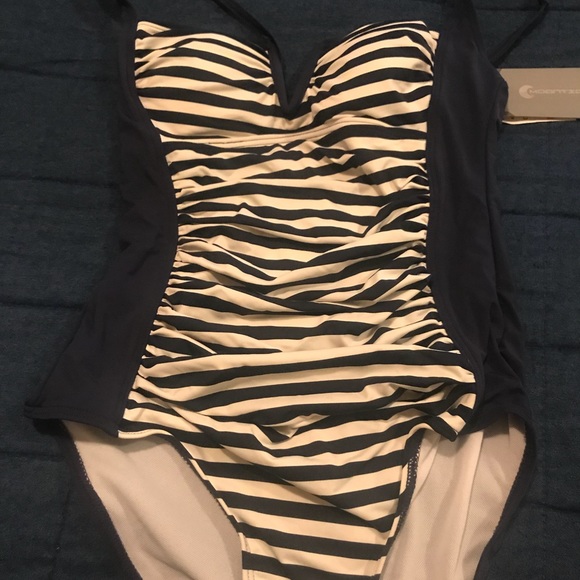 moontide Other - Women’s bathing suit 1 piece blue&white stripped